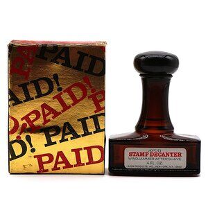 Vintage Avon Stamp Decanter Spicy After Shave 4oz With Box